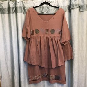 Blue Fish handpainted dress.